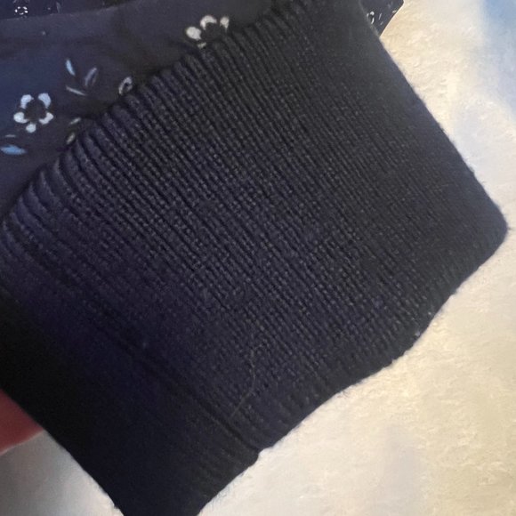 kate spade Out West Wild Roses Reversible Bomber Jacket blue floral size xl - Picture 7 of 13